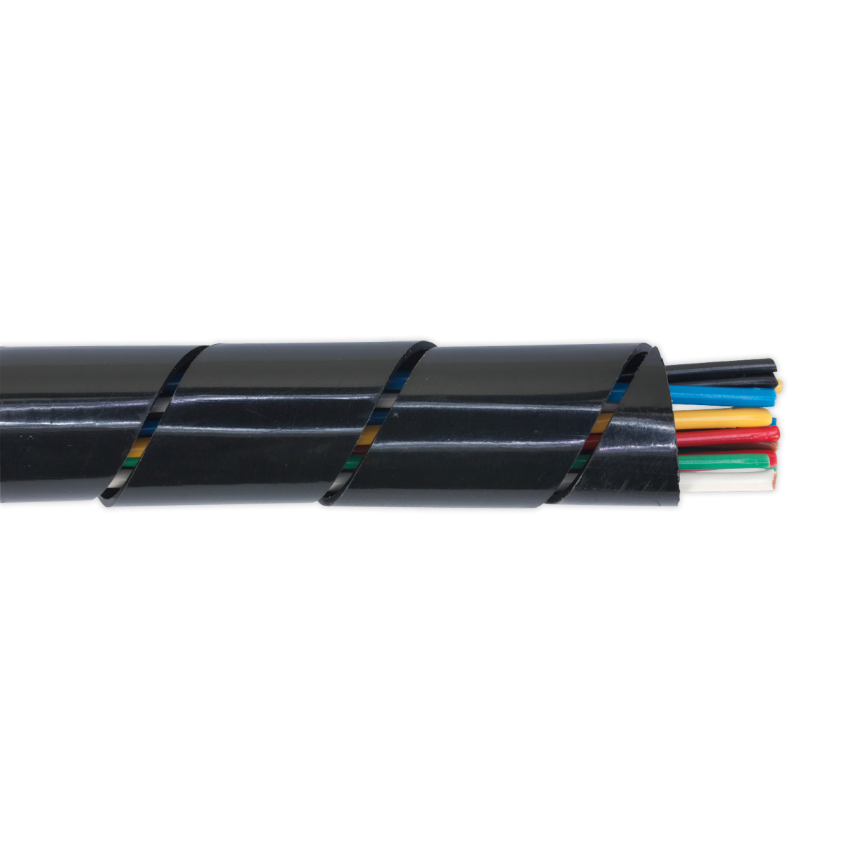 Sealey SWS2244 10m Diameter 22-44mm Spiral Wrap Cable Sleeving