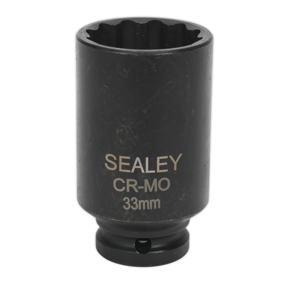 Sealey SX0041 33mm Bi-Hex 1/2"Sq Drive Deep Impact Socket