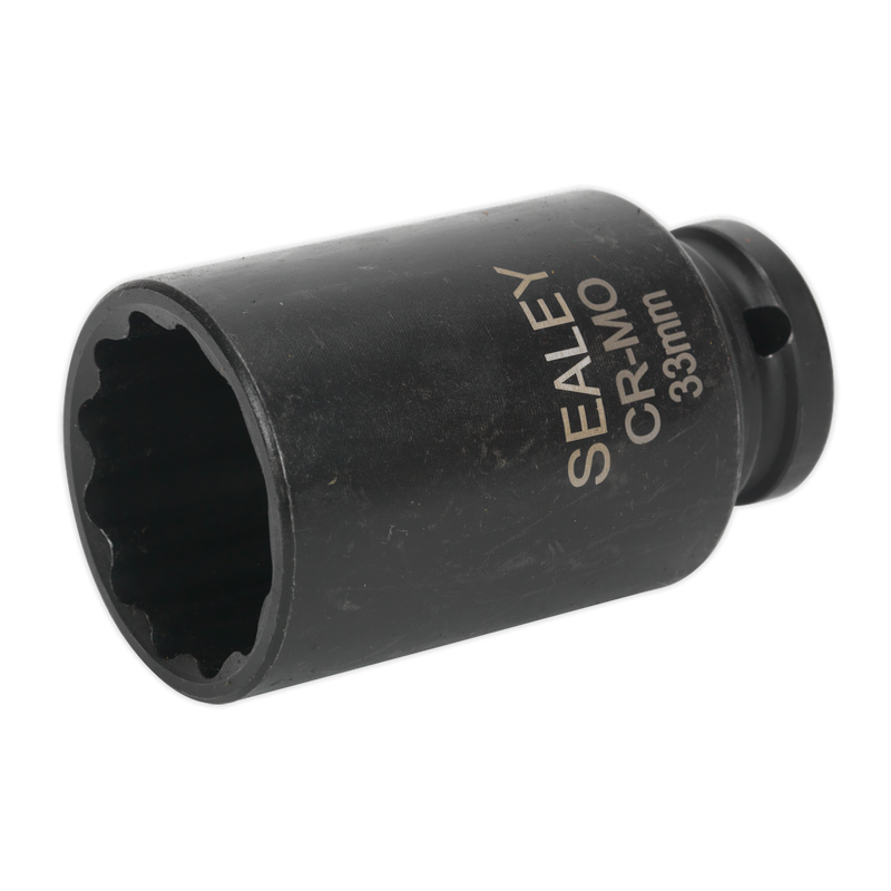 Sealey SX0041 33mm Bi-Hex 1/2"Sq Drive Deep Impact Socket