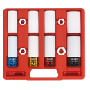 Sealey SX030 4pc 1/2"Sq Drive Alloy Wheel Impact Socket Set