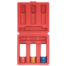 Sealey SX031 3pc 1/2"Sq Drive Alloy Wheel Impact Socket Set