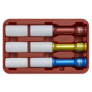 Sealey SX031D 3pc 1/2"Sq Drive Alloy Wheel Long Reach Impact Socket Set