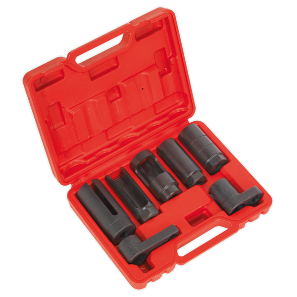Sealey SX032 7pc 3/8" & 1/2"Sq Drive Oxygen Sensor Socket Set