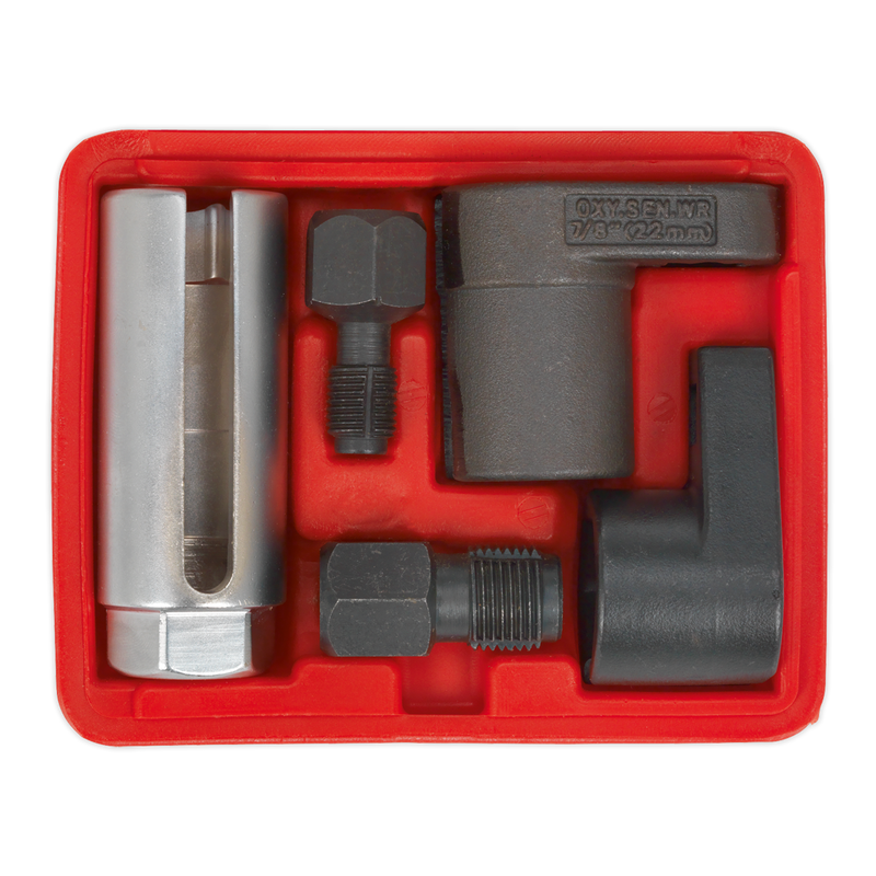Sealey SX0320 5pc 3/8" & 1/2"Sq Drive Oxygen Sensor & Thread Chaser Set
