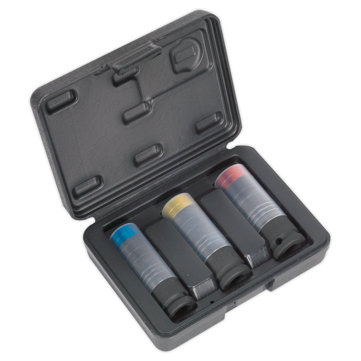 Sealey SX039 3pc 1/2"Sq Drive Alloy Wheel Ultra-Power Impact Socket Set