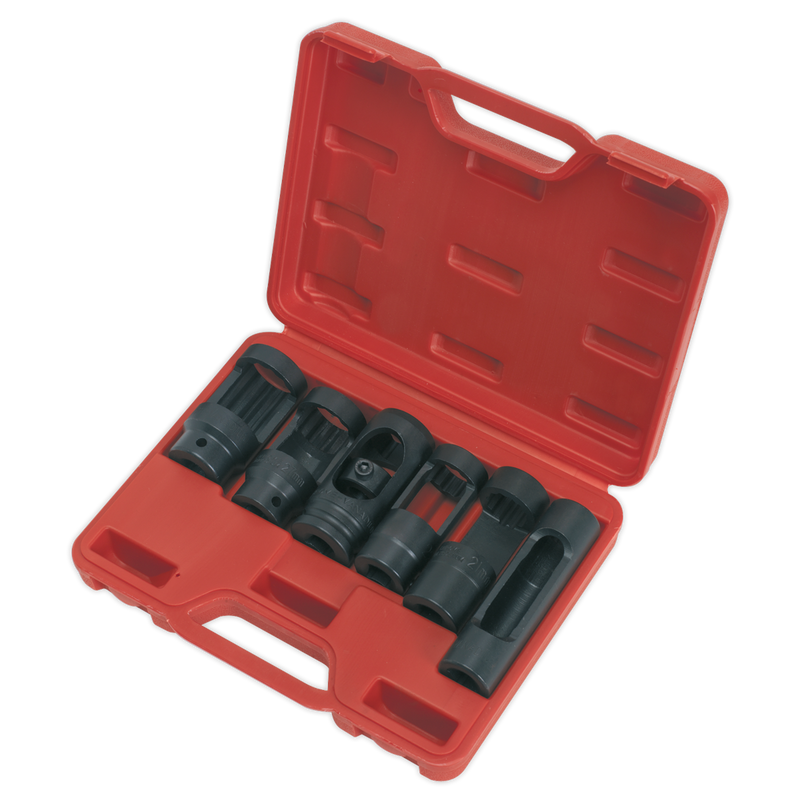 Sealey SX0401 6pc 1/2"Sq Drive Injector Window Socket Set