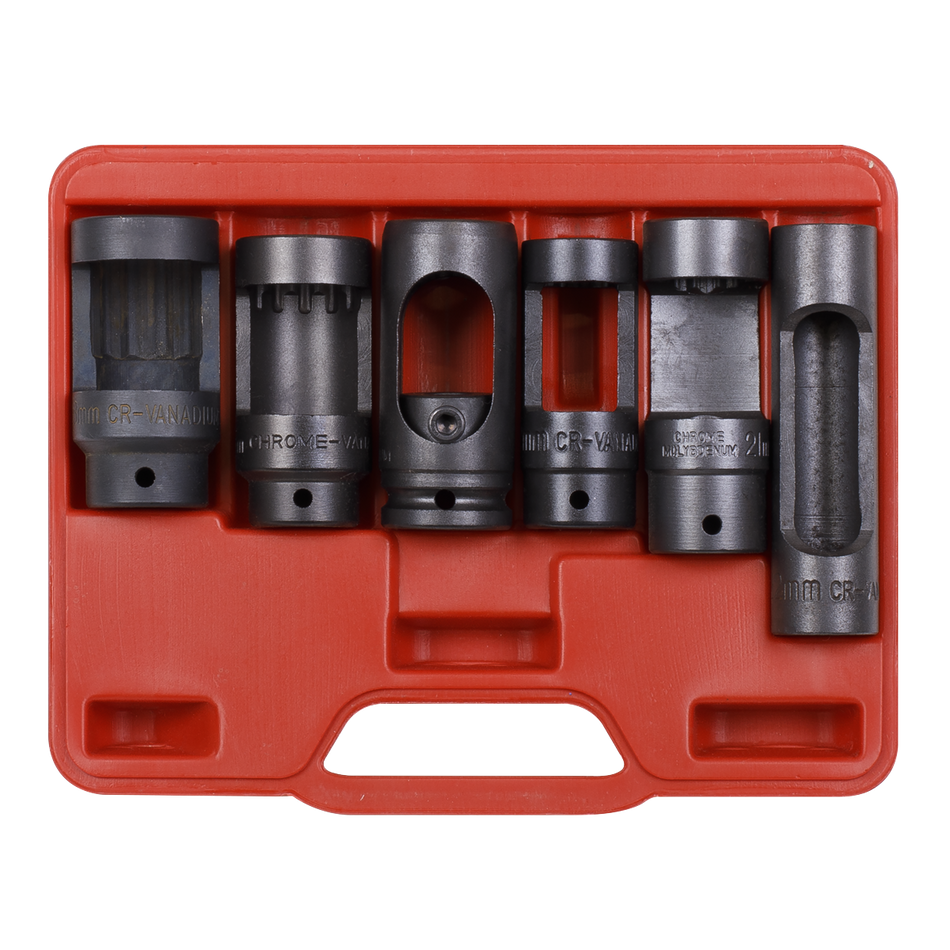 Sealey SX0401 6pc 1/2"Sq Drive Injector Window Socket Set