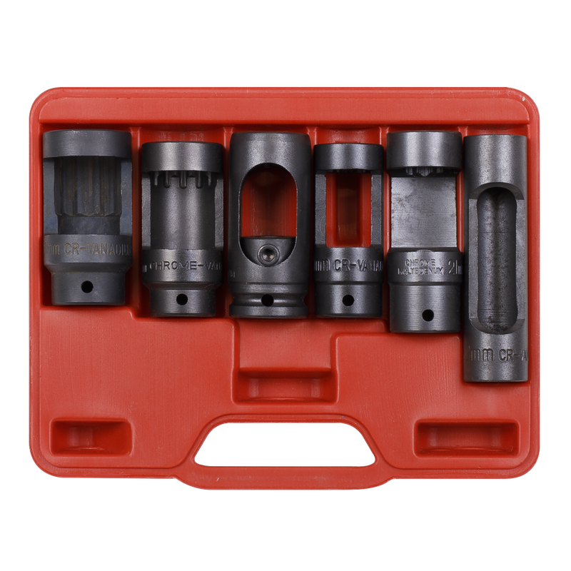Sealey SX0401 6pc 1/2"Sq Drive Injector Window Socket Set