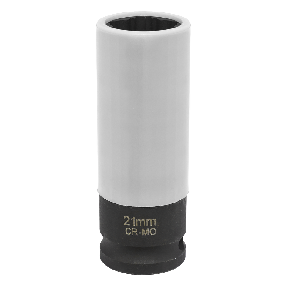 Sealey SX0421 1/2"Sq Drive Alloy Wheel Impact Socket - 21mm Star Profile for Hyundai