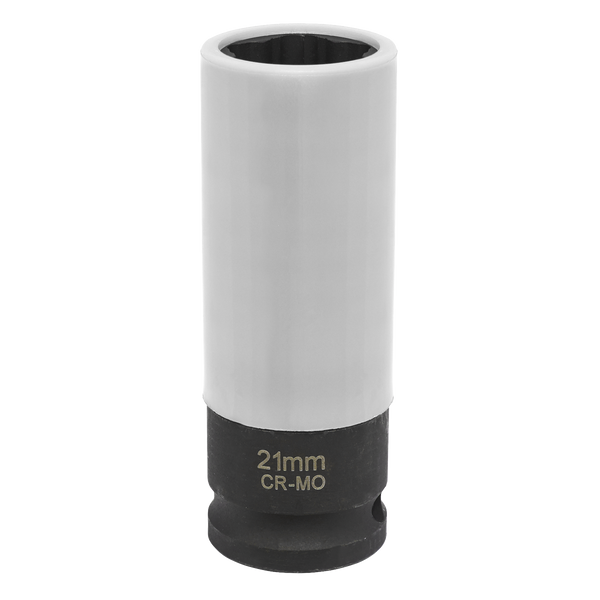 Sealey SX0421 1/2"Sq Drive Alloy Wheel Impact Socket - 21mm Star Profile for Hyundai