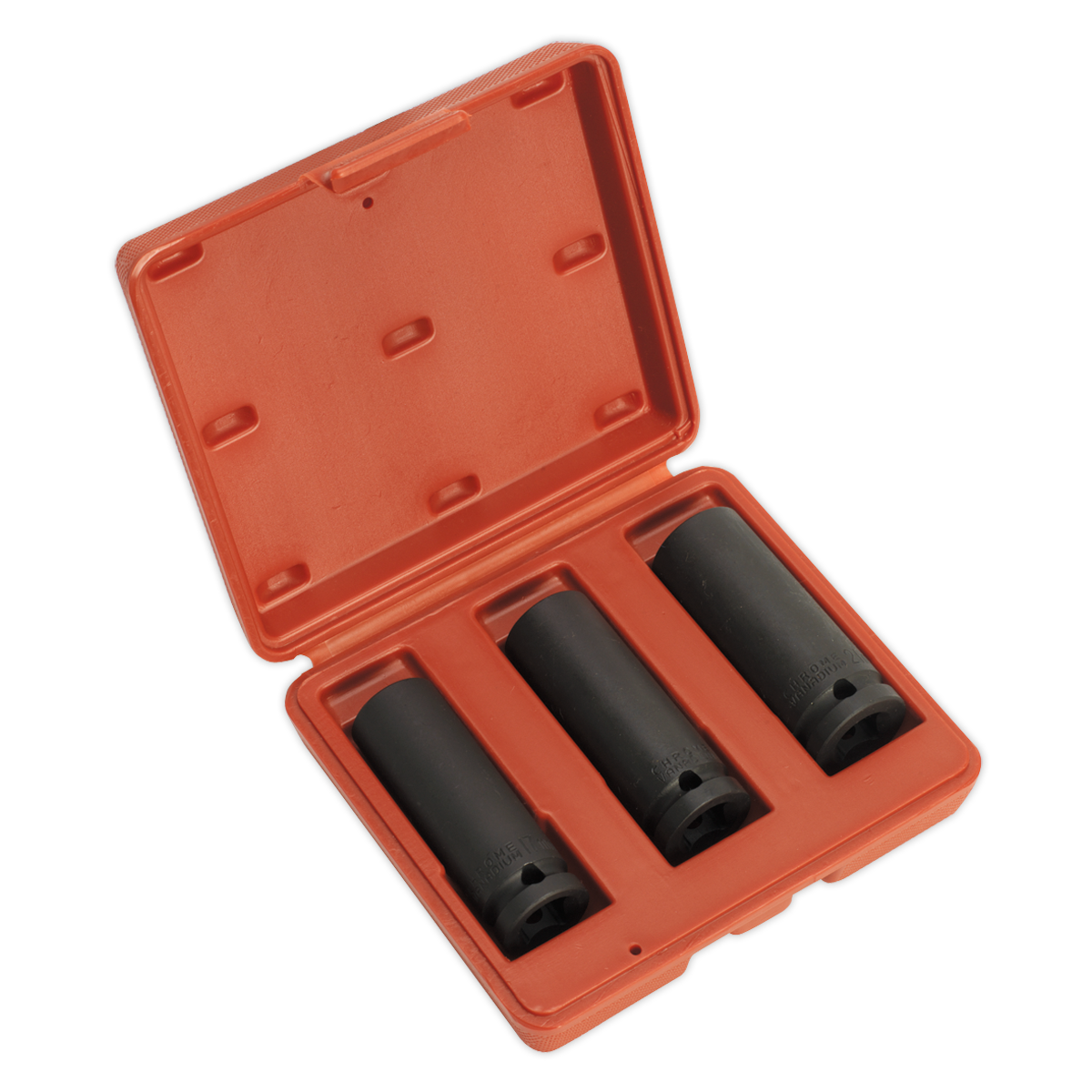 Sealey SX043 3pc 1/2"Sq Drive Deep Impact Socket Set