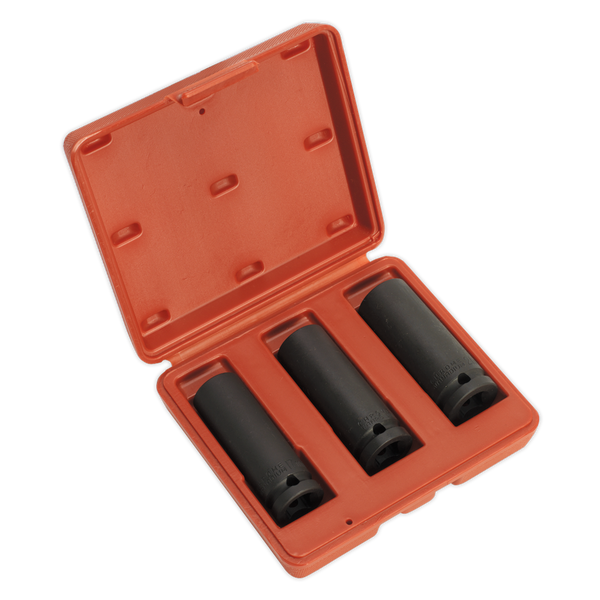 Sealey SX043 3pc 1/2"Sq Drive Deep Impact Socket Set