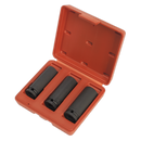 Sealey SX043 3pc 1/2"Sq Drive Deep Impact Socket Set