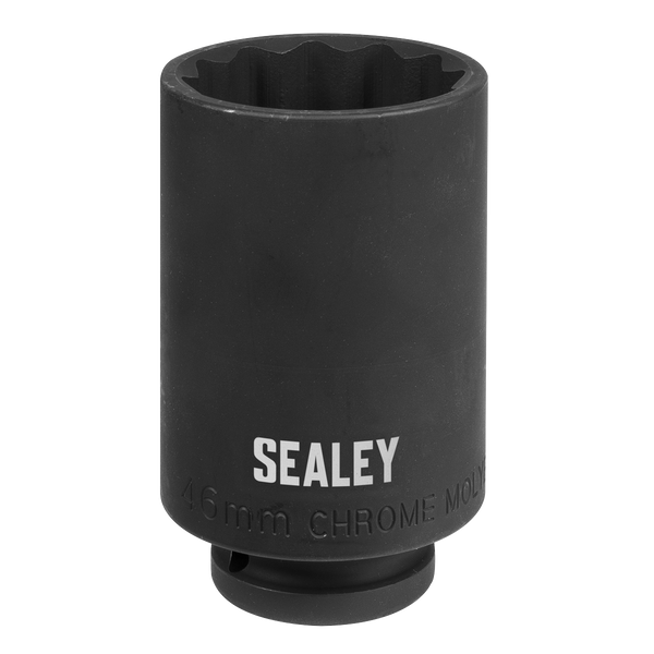 Sealey SX046 1/2"Sq Drive 46mm 12-Point Impact Socket