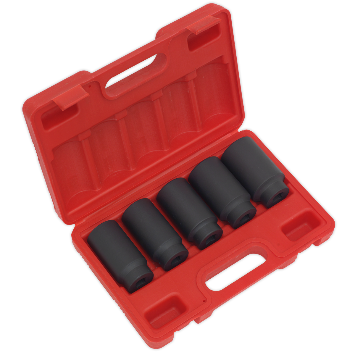 Sealey SX050 5pc 1/2"Sq Drive Impact Hub Nut Socket Set