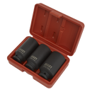 Sealey SX051 3pc 1/2"Sq Drive 12-point Impact Hub Nut Socket Set