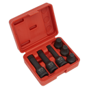 Sealey SX052 6pc 1/2"Sq Drive Impact Spline Socket Bit Set