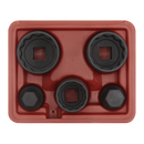 Sealey SX053 5pc 1/2"Sq Drive 12-Point Impact Hub Socket & Socket Bit Set