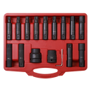 Sealey SX098 16pc 3/4" & 1"Sq Drive Impact Hex, TRX-Star* & TRX-Star* Female Socket Bit Set