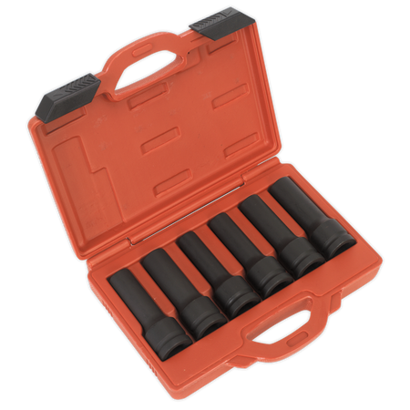 Sealey SX099 6pc 3/4"Sq Drive Impact 12-Point & TRX-Star* Female Deep Socket Set