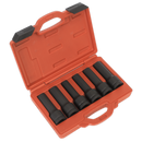 Sealey SX099 6pc 3/4"Sq Drive Impact 12-Point & TRX-Star* Female Deep Socket Set