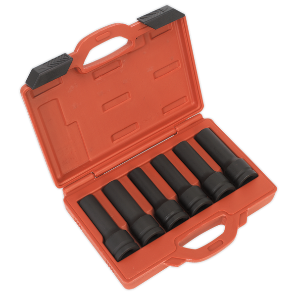 Sealey SX099 6pc 3/4"Sq Drive Impact 12-Point & TRX-Star* Female Deep Socket Set