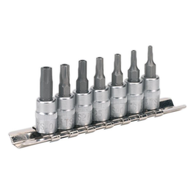 Sealey SX106 7pc 1/4"Sq Drive TRX-TS* Security Socket Bit Set