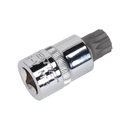 Sealey SX107 M16 x 55mm 1/2"Sq Drive Security Spline Socket Bit