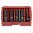 Sealey SX1820 5pc 80mm 1/2"Sq Drive Double Ended Deep Impact Socket Set