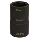 Sealey SX1822 Double Ended Impact Socket 63mm 1/2"Sq Drive 27 x 27.5mm