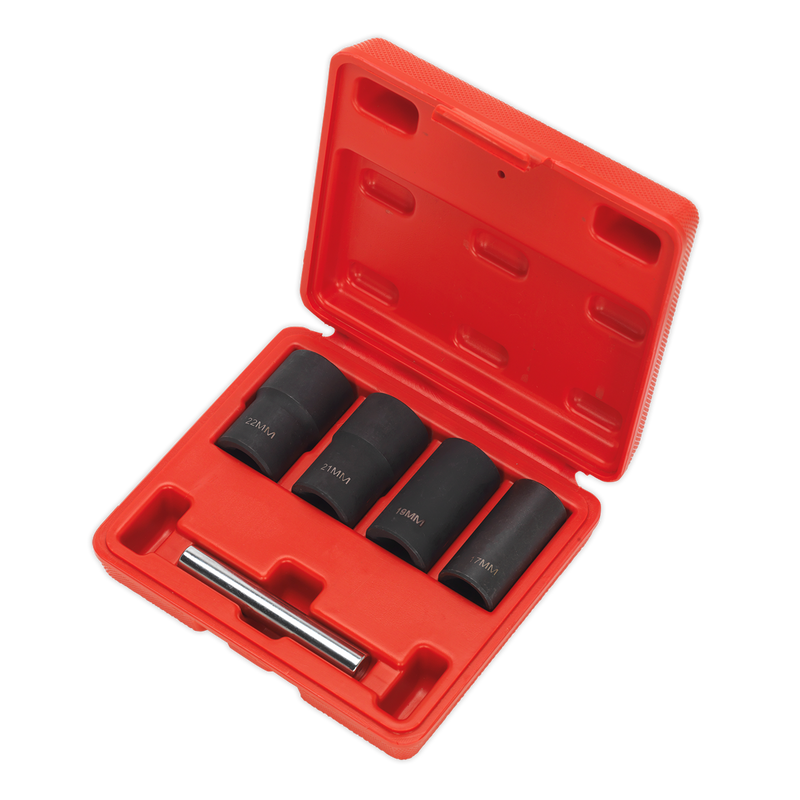 Sealey SX201 5pc 1/2"Sq Drive Locking Wheel Nut Removal Set