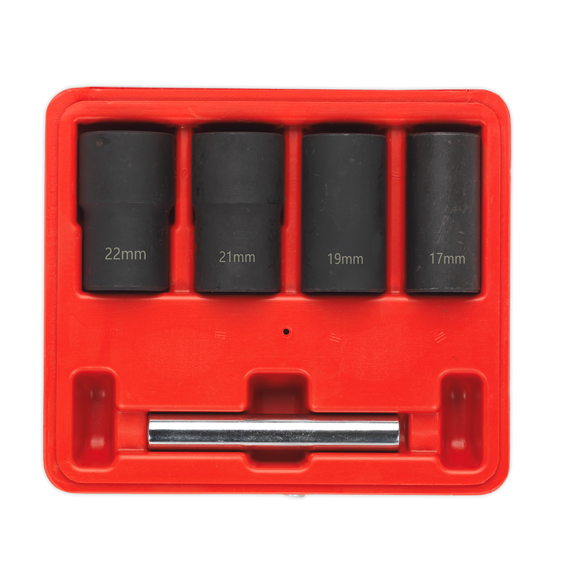 Sealey SX201 5pc 1/2"Sq Drive Locking Wheel Nut Removal Set