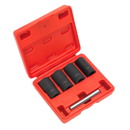 Sealey SX201 5pc 1/2"Sq Drive Locking Wheel Nut Removal Set