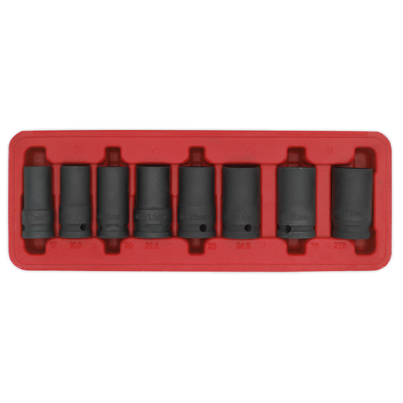Sealey SX202 8pc 1/2"Sq Drive Locking Wheel Nut Removal Set