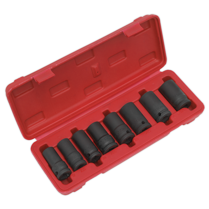 Sealey SX202 8pc 1/2"Sq Drive Locking Wheel Nut Removal Set