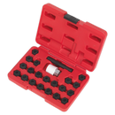 Sealey SX206 22pc Locking Wheel Nut Key Set - Audi