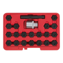 Sealey SX207 22pc Locking Wheel Nut Key Set - BMW