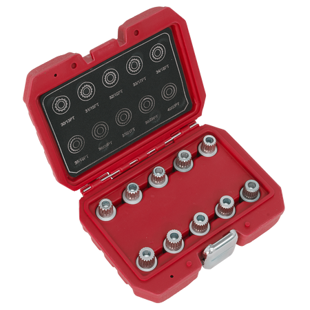 Sealey SX208 10pc Locking Wheel Nut Key Set - BMW & Mini