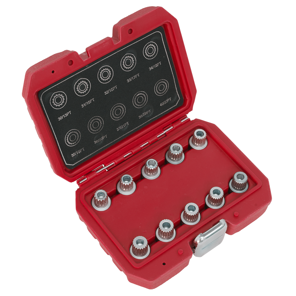 Sealey SX208 10pc Locking Wheel Nut Key Set - BMW & Mini