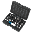 Sealey SX210 23pc Locking Wheel Nut Key Set - VAG