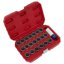 Sealey SX217 21pc Locking Wheel Nut Key Set - BMW