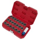 Sealey SX217 21pc Locking Wheel Nut Key Set - BMW