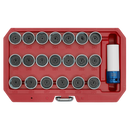 Sealey SX217 21pc Locking Wheel Nut Key Set - BMW
