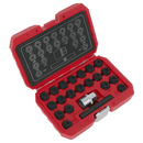 Sealey SX220 22pc Locking Wheel Nut Key Set - VAG