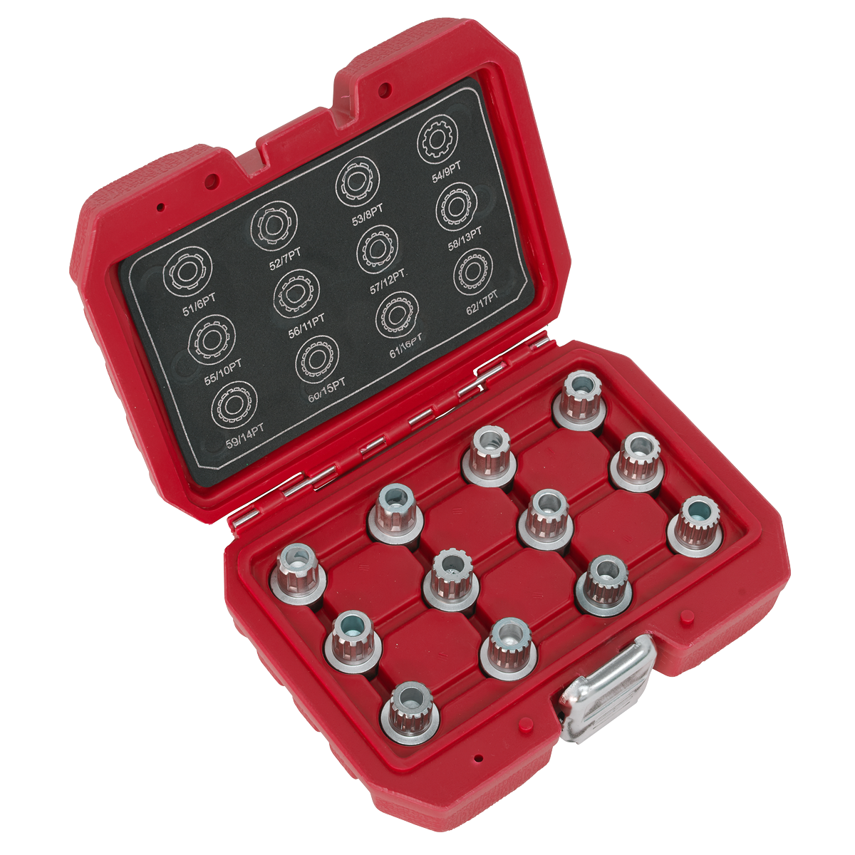 Sealey SX224 12pc Locking Wheel Nut Key Set - VW