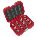 Sealey SX224 12pc Locking Wheel Nut Key Set - VW