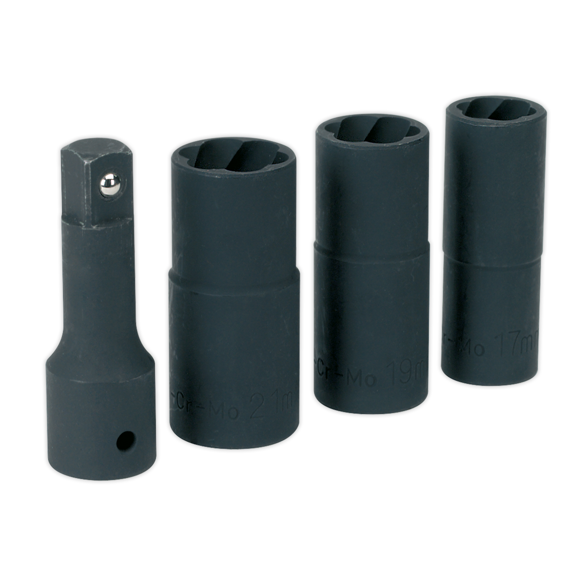 Sealey SX271 4pc 1/2"Sq Drive Impact Wheel Nut/Removal Flip Socket Set