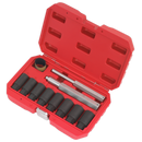 Sealey SX272 10pc Locking Wheel Nut Removal Set