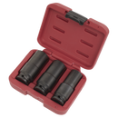Sealey SX319 3pc 1/2"Sq Drive Weighted Impact Socket Set