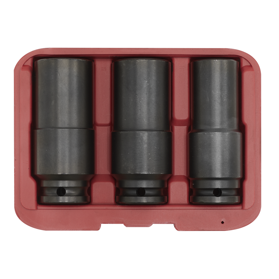 Sealey SX319 3pc 1/2"Sq Drive Weighted Impact Socket Set